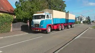 Acaare : Bac à Sable 2024 : rassemblement de camions anciens en Alsace du Nord.