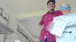 💥Ductable AC unit 8.5tr indoor unit | installing | ductable split type | HVACWork 💥