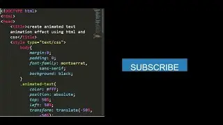 How To Create  Sliding Text Animation Effect Using HTML And CSS....?????