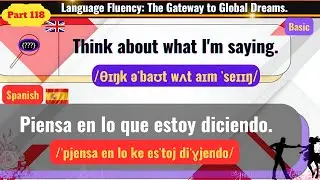 Simple English & Spanish Sentences for Everyday Life Part 118