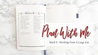 Plan With Me | Bullet Journal Week 9 Master List Bullet Journal Set Up