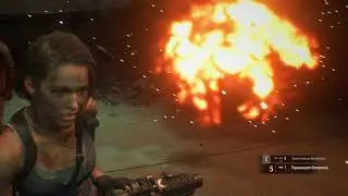 RESIDENT EVIL 3: Remake, часть #8 (Хардкор) - ,битва с Немезисом на арене