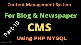 How to Delete data using php mysql | Content Management System(CMS) Tutorial | Part-10