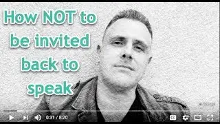 Persuasive Public Speaking Training For Chiropractors: How NOT to be invited back to speak