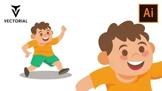How to draw Little boy in ADobe Illustrator