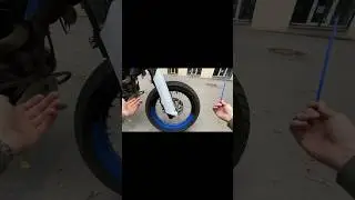 Идея недорогого тюнинга для мотоцикла. Ч.2. Накладки на спицы#мото #мотоцикл #тюнинг #питбайк #bike