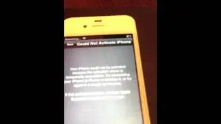 Your iPhone could not be activated