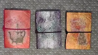 Mixed-Media-Project: Mini-Midori / Mini-Notebook / 