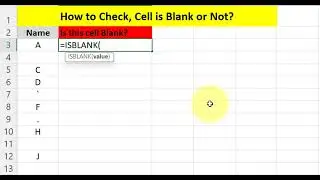 How to Check Blank Cell in Excel? || एक्सेल फॉर्मूला में ब्लैंक सेल कैसे चेक करें?