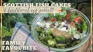 Scottish Fish Cakes and Egg Sauce Family Recipe