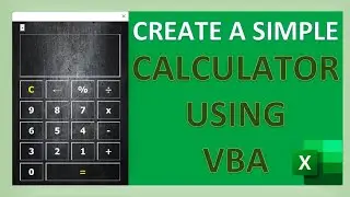 How to Create a Calculator Using Excel VBA| Full Tutorial