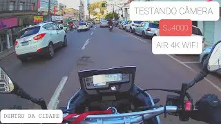 Testando SJ4000 Air Wifi 4K Na Cidade Qualidade 4K 30FPS