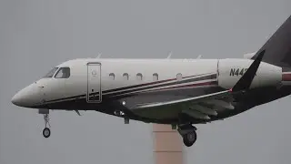 Embraer Legacy rainy landing - 4K Planespotting