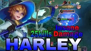 Harley insane damage 25 Kills | Mobile Legend