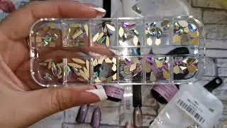 Распаковка для маникюра с Алиэкспресс #товары для маникюра #Алиэкспресс #стразы