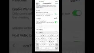How to schedule a zoom meeting with zoom app