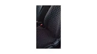 Накидки на сиденья автомобиля универсальные. Черные с белой строчкой