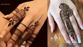 fingers mehndi design /  mehndi design for fingers