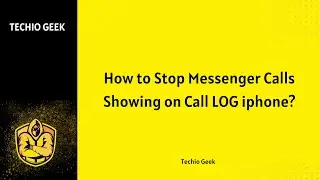 How to Stop Messenger Calls Showing on Call LOG iphone?