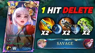 LAYLA 1 HIT SAVAGE TUTORIAL BUILD 2026!! (100% AUTO KILL😱) Layla Best Build & Emblem 2026!!! - MLBB
