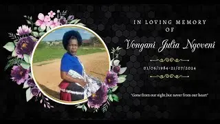 Vongani  JULIA NGOVENI's FUNERAL SERVICE FIN