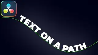 Text Along Path Tutorial in Davinci Resolve | Text On Path