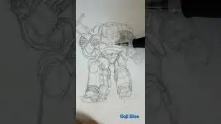 Drawing space marines until space marine 2 comes out pt 26