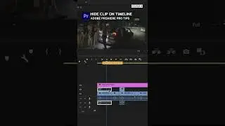 Hide or show clips on timeline easily in Premiere Pro 