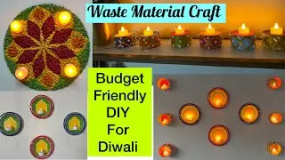Waste Material से बनाया Diwaliके लिए Decorations | DIY Home Decor Using Waste Materials 😍