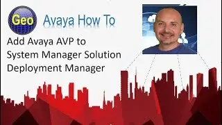 Add Avaya AVP to SMGR SDM