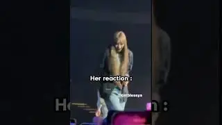 Lisa's reaction when blink threw a toy #lisa #shorts #blackpink #flower #bornpink #viral #kpop.