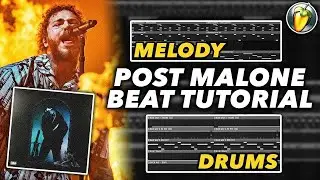 How to Make a Happy Post Malone Type Beat [Hollywood's Bleeding] Tutorial