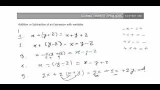 Lesson 3 Addition or Subtraction of an Expression with variables