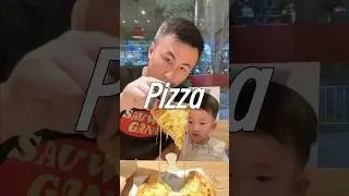 Eating With My Son, Chinese Brand Pizza, Durian Cheese Pizza #pizza #foodporn #pizzatime #Sauwcegang
