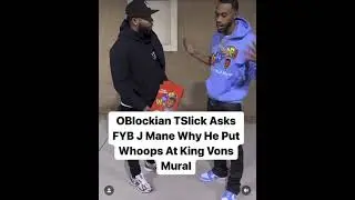 O Block T Slick Press FYB J Mane For Going To King Von Mural 😳 #oblock #youtubeshorts #shorts