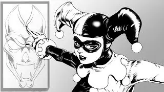Water Pants Harley Quinn | Black and White