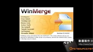 【程式輔助工具】WinMerge 2.14.0 (GPL) 動畫安裝教學