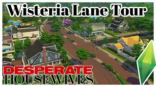 Wisteria Lane Tour | Desperate Housewives | The Sims 4