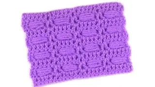 Geometric pattern with puff stitchs