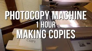 PhotoCopy Machine Making Copies 1 Hour Rhythmic Machine Sound
