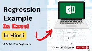 3 ways to generate Regression line in Excel using Data Analysis, Trend Line and Excel formula -Hindi
