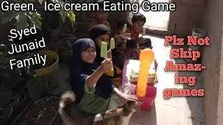 Green 💚 Ice cream eating game #gameshowsyedjunaid1622