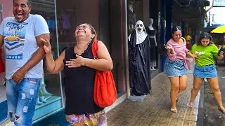 PEGADINHA A FREIRA - ASSUSTANDO PESSOAS