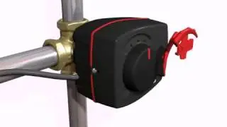 Установка привода Esbe ARA на клапан VRG