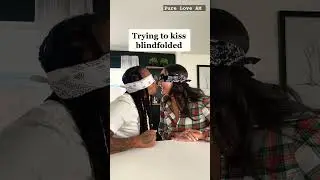 kissing blindfolded #lesbiantiktok #wlw  #kiss 🏳️‍🌈🌈  #shorts #212