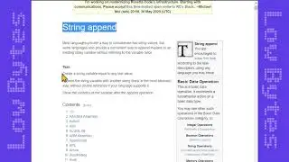 String Append  *  Commodore BASIC  *  Rosettacode