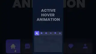 Active Tab Hover Animation Menu with Boxicons 😍 - Codingscape Shorts 🔥