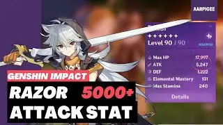 Razor Maximum Attack Stat Boost | Genshin Impact