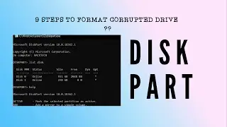 Repair corrupted Drive using DISKPART