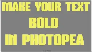 Bold Text in Photopea: A Quick and Easy Guide